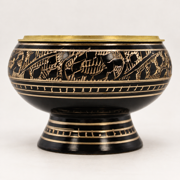 Brass Charcoal Burner with Coaster