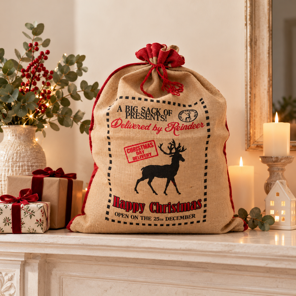 Jute Santa Sacks