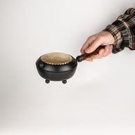 Large Iron Censer Incense Burner - Gold detail