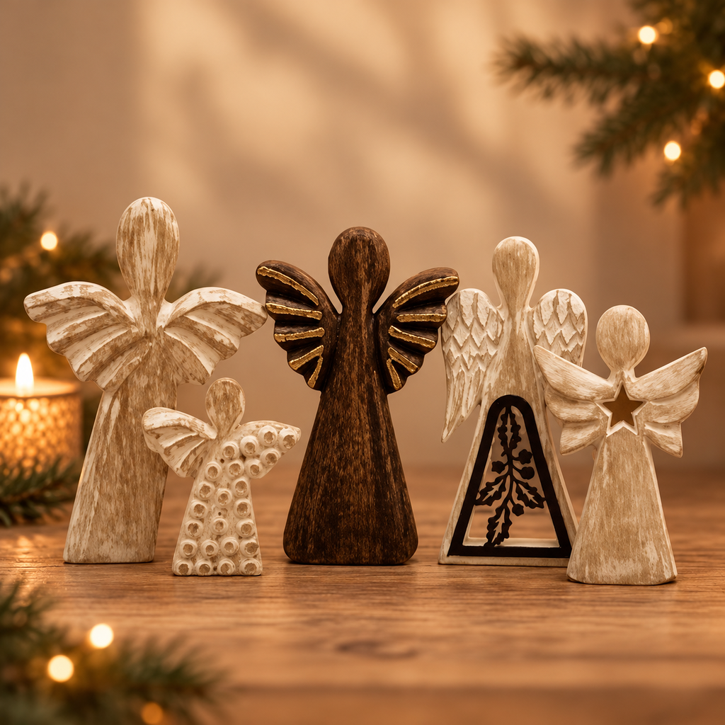 ngeles r sticos en navidad acogedora 1024