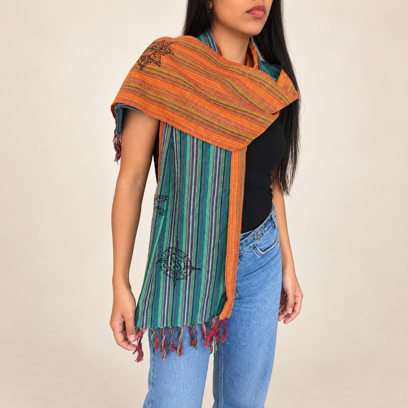 Nomad Sari Travel Blessing Scarves Starter Pack – 72 Scarves + FREE Display Stand