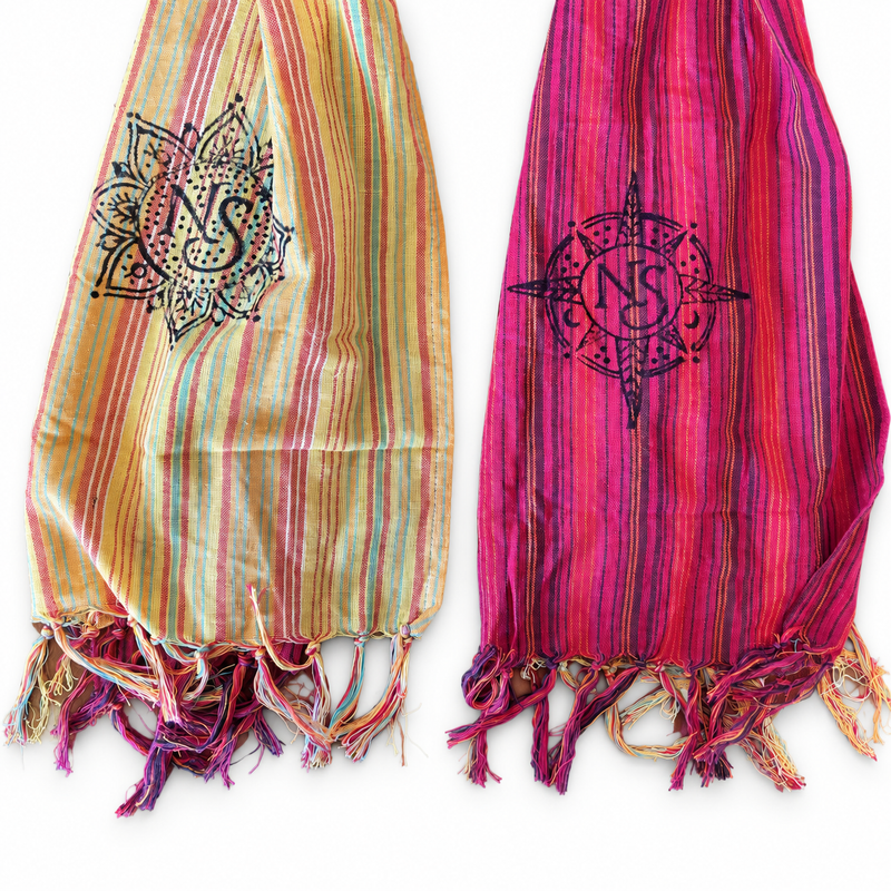 Nomad Sari Travel Blessing Scarves Starter Pack – 72 Scarves + FREE Display Stand