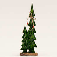 Lost in the Forest - Medium - Twin Enamelled Trees - (34x11x2.5cm)