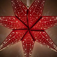 Star Lamp - Lucky Red - Seven Point - 60cm