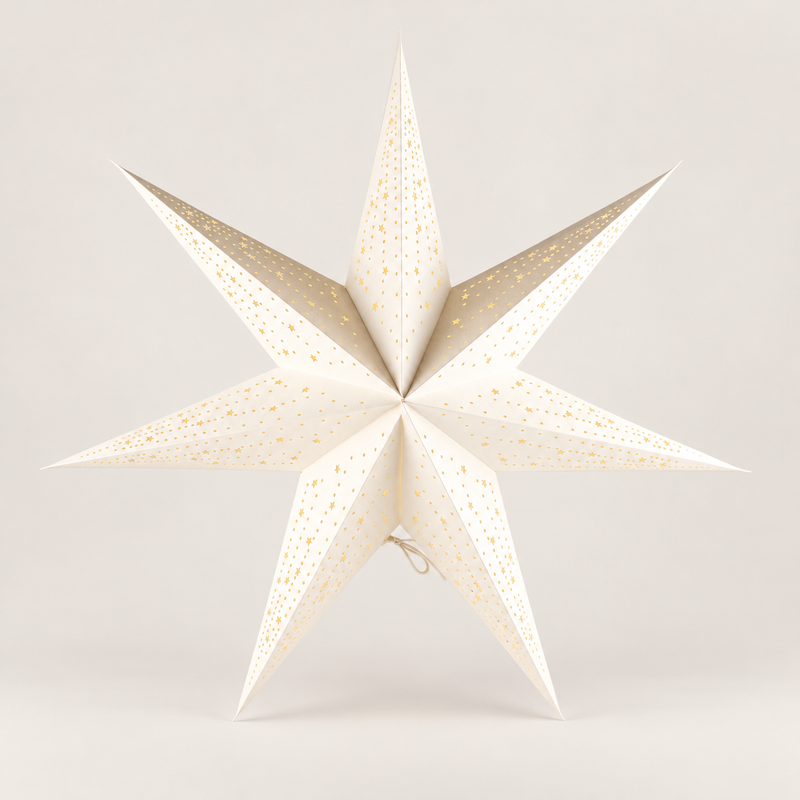 Star Lamp - Classic White - Seven Point - 60cm