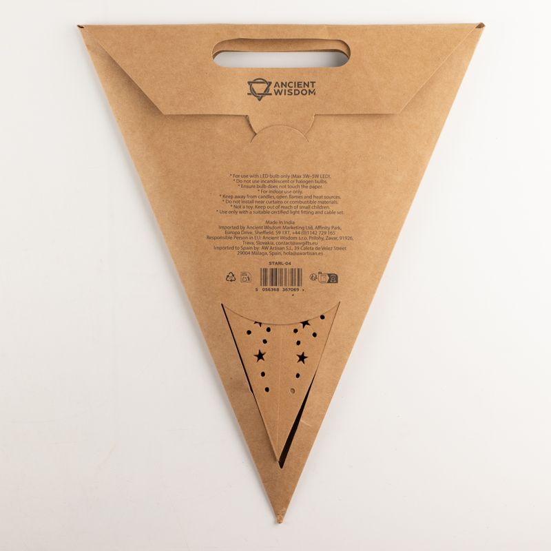 Star Lamp - Natural Brown - Seven Point - 60cm