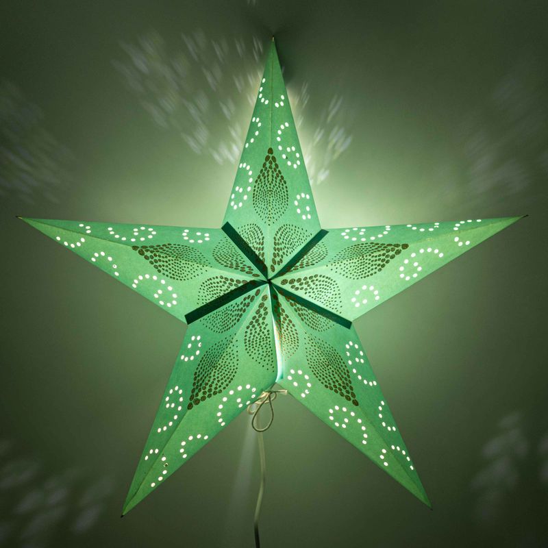 Star Lamp - Green Festival - Five Point - 60cm