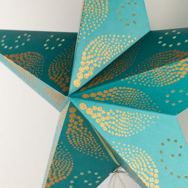 Star Lamp - Green Festival - Five Point - 60cm