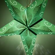 Star Lamp - Green Festival - Five Point - 60cm