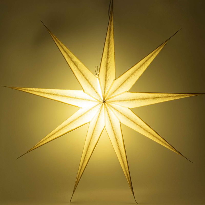 Star Lamp - Super Nova Champagne Glitter Nine Point - 90cm