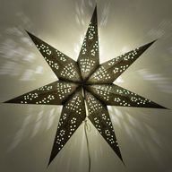 Star Lamp - Black Northern Lights Seven Point - 60cm
