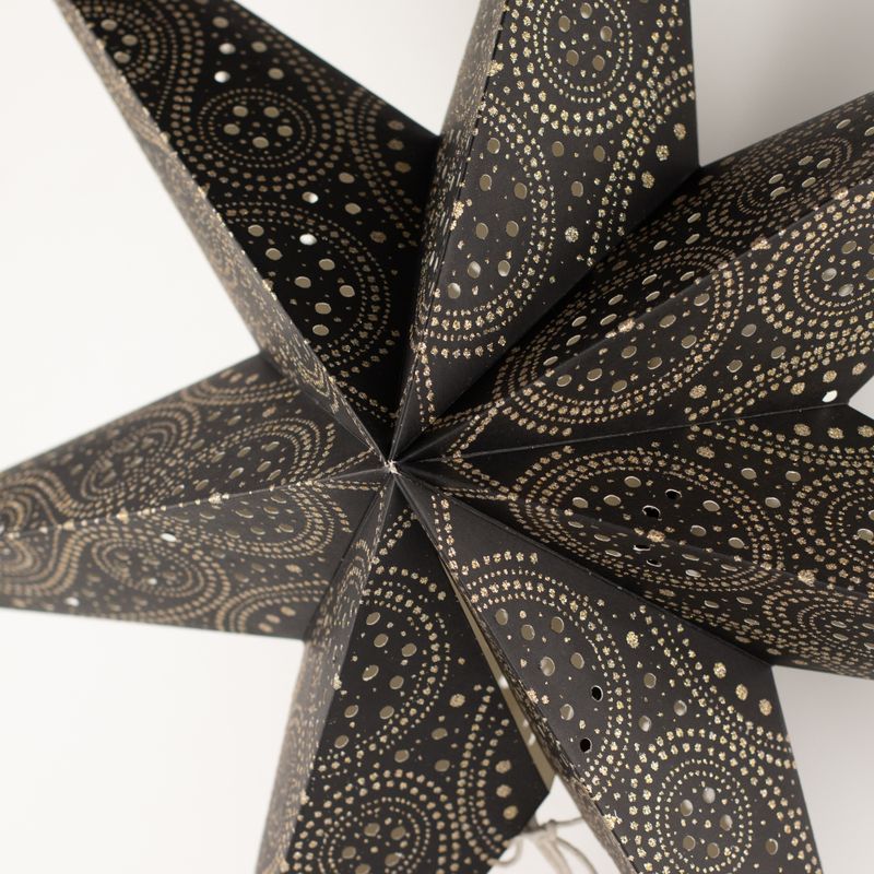 Star Lamp - Black Northern Lights Seven Point - 60cm