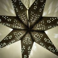 Star Lamp - Black Northern Lights Seven Point - 60cm