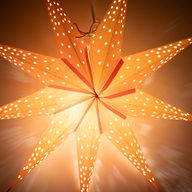 Star Lamp - Orange Lights Nine Point - 45cm