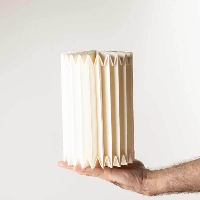 Scandinavian Pleated Paper Sconce