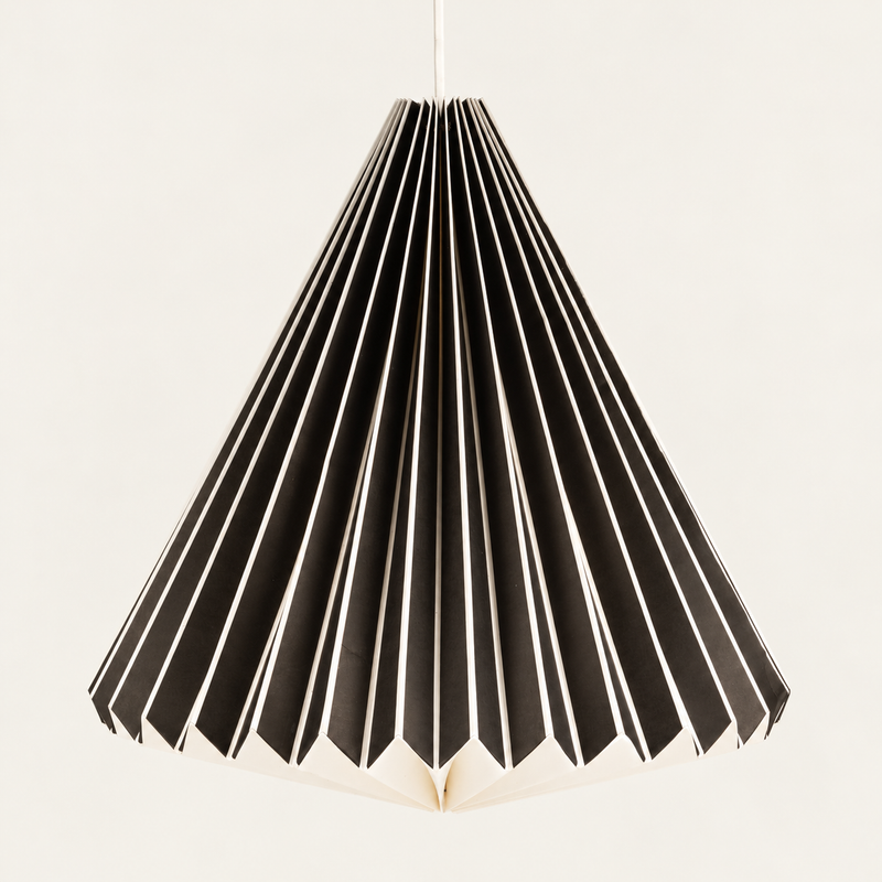 Warm Geometric Paper Cone Shade