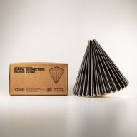Warm Geometric Paper Cone Shade