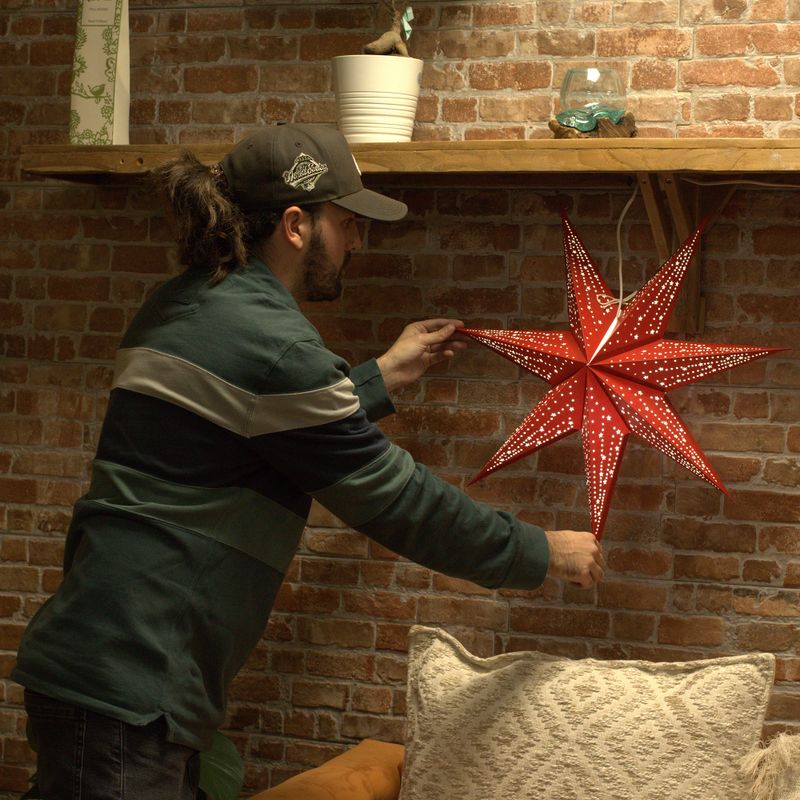 Paper Star Lamp Shade Starter Pack – 20 Shades with Cables & Bulbs