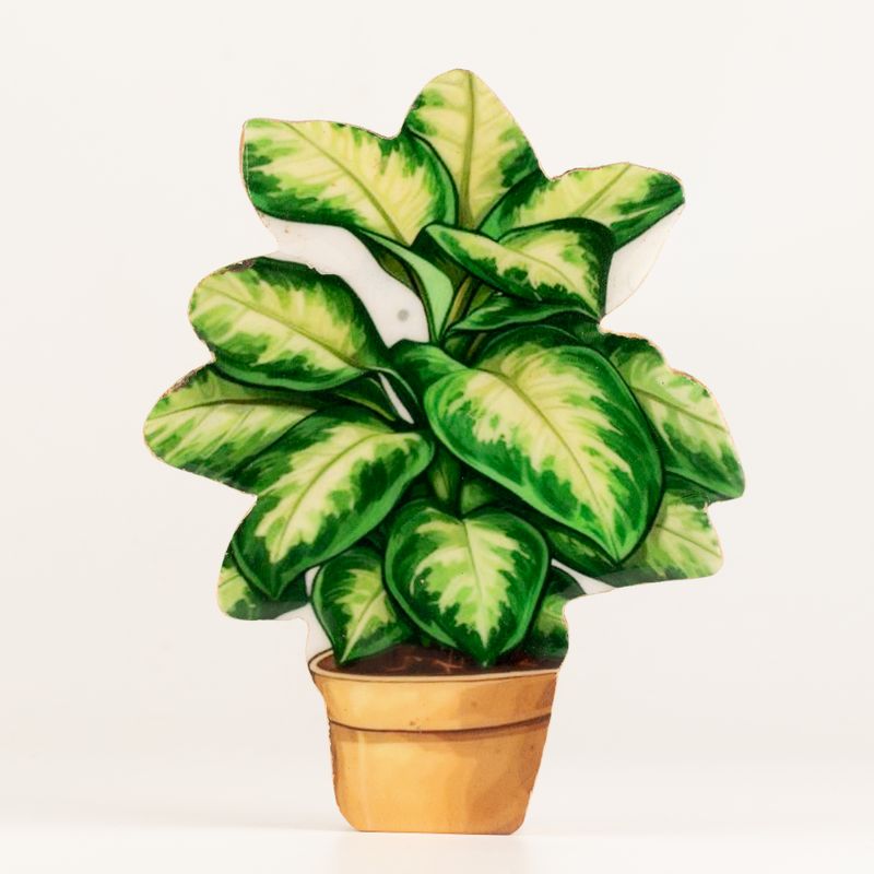 Wooden House Plants - Medium Jungle Plant