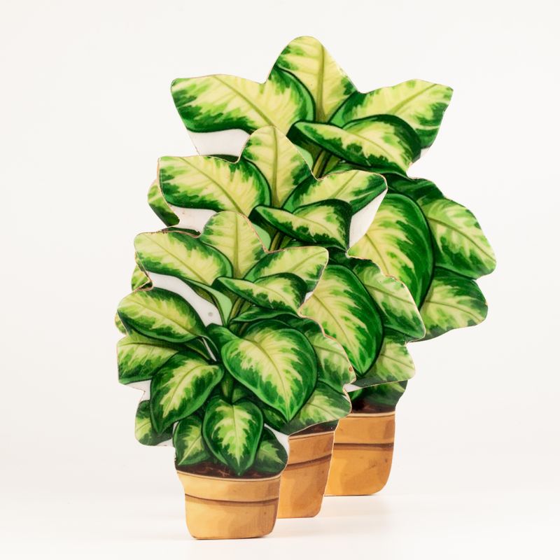 Wooden House Plants - Medium Jungle Plant