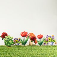 Wooden House Plants - Large Redcap Mushroom