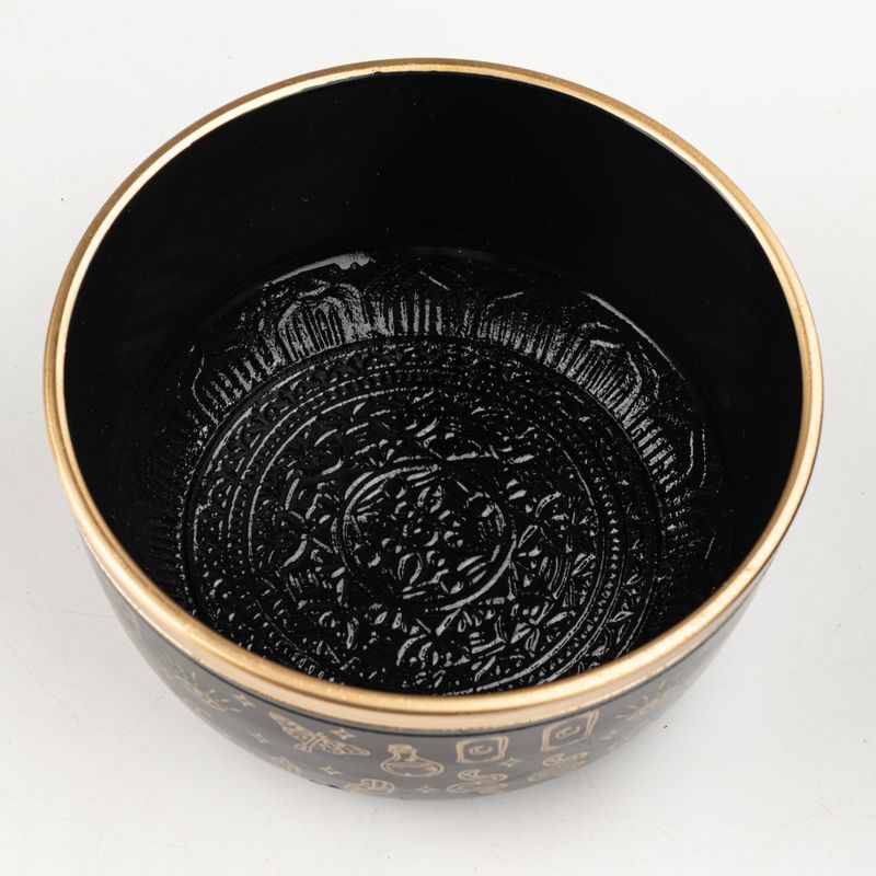 ALIGN - Black Singing Bowl Set - 15x7.5cm