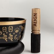 ALIGN - Black Singing Bowl Set - 15x7.5cm