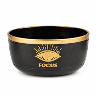 FOCUS - Black Singing Bowl Set - 15x7.5cm