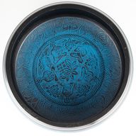 Huge Singing Bowl - Dusty Blue - 32x15cm - Design 1