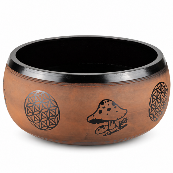 Huge Singing Bowl - Orange - 32x15cm