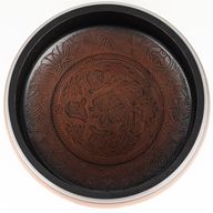 Huge Singing Bowl - Plum - 32x15cm - Design 2