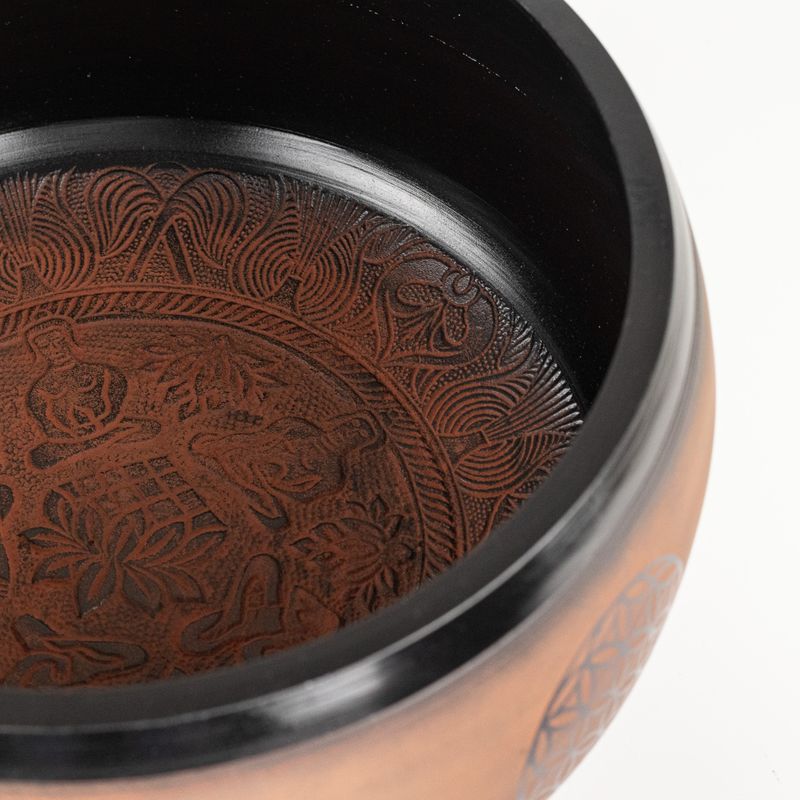 Huge Singing Bowl - Plum - 32x15cm - Design 2