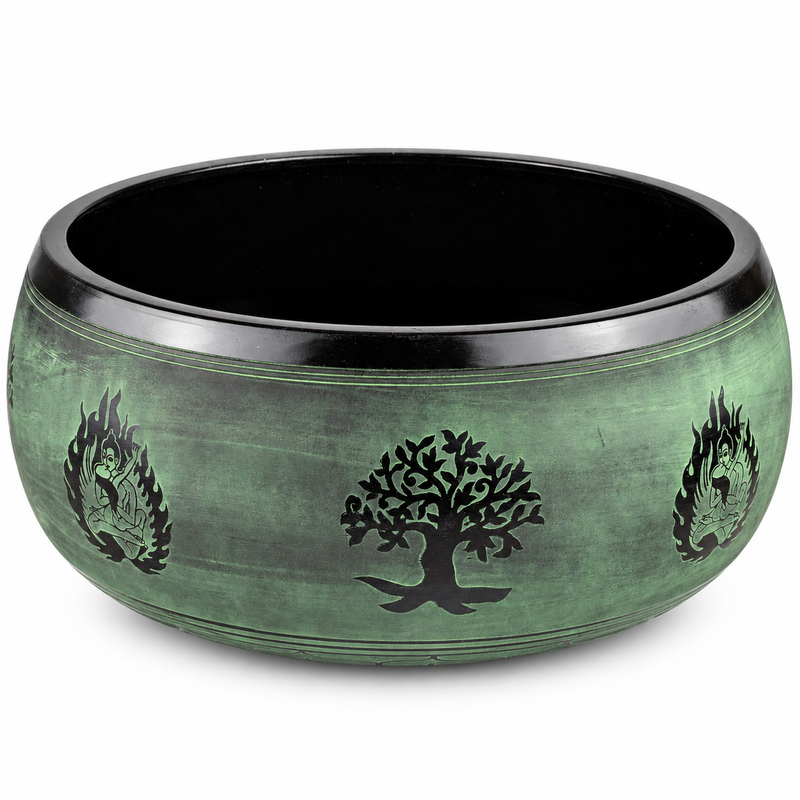 Huge Singing Bowl - Sage - 32x15cm - Design 3