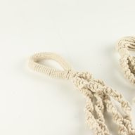 Simple Macrame Pot Holder - Natural