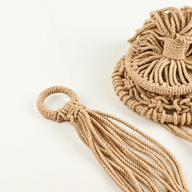 Macrame Pot Holder - Camal