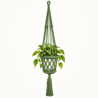 Macrame Pot Holder  - Green
