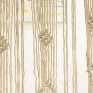 Macrame Curtain   - Natural