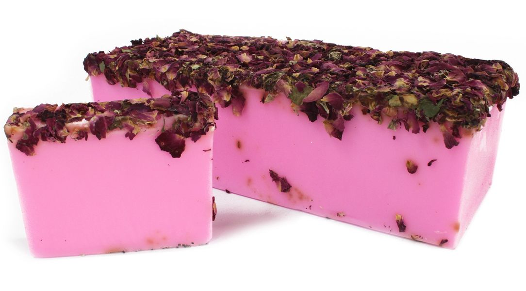 Pack of 13 Rose & Rose Petals Soap Bars - 100g