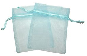 Med Organza Bags - Pale Blue