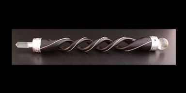 Wooden Healing Stick Spiral Carving