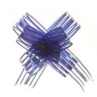 Organza Pull Bows - Blue (pkt/ 10)