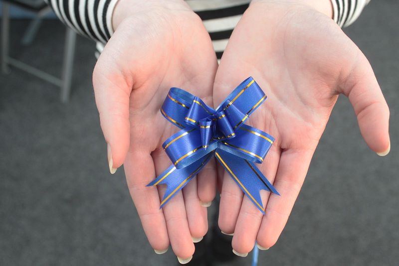 Mini Pull Bows - Grey (packs of 10)