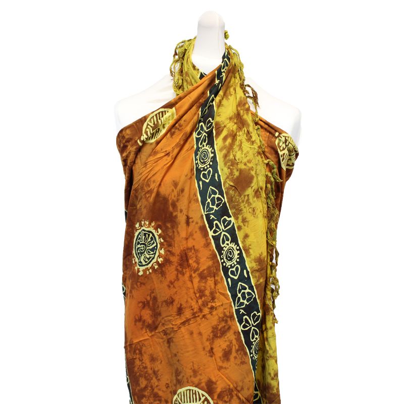Bali Celtic Sarongs - Lucky Coins (4 Assorted Colours)
