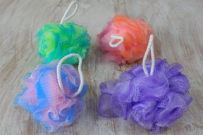 Pretty Variegated  Scrunchies 4 asst (display tube) - 40gm