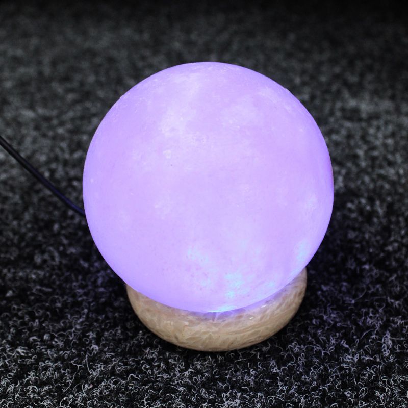 USB Ball Salt Lamp - 8 cm (multi color)