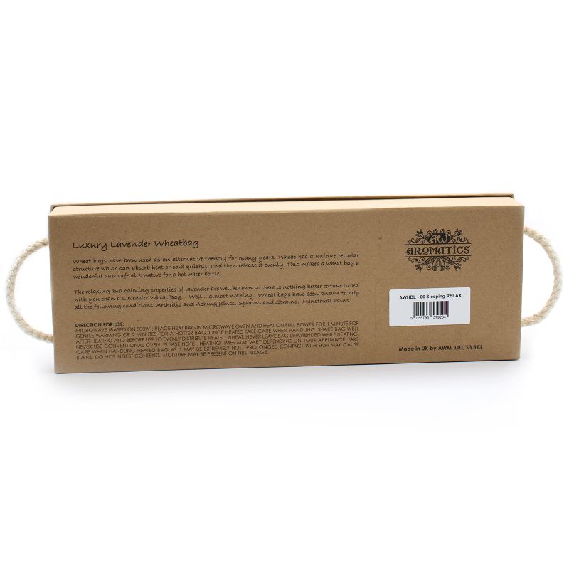 Luxury Lavender Wheat Bag in Gift Box - Sleeping RELAX