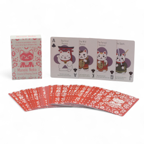 10x Fortune Cats Playing & Oracle Cards- Maneki Neko Deck