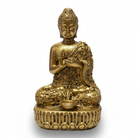 Brass Miniature Gods - Buddha (110gms)  - 76mm
