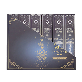 12x Lapis Crystal Scents Smudge Incense - Musk