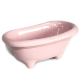 4x Ceramic Mini Bath - Rose